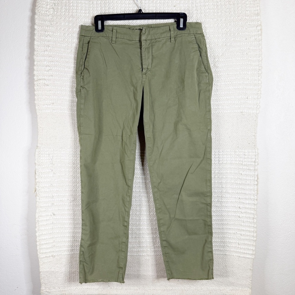 FRANK & EILEEN olive green Wicklow crop pants SIZE 8
